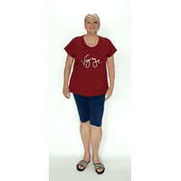 Жіноча футболка однотонна 56