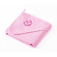 Дитячий махровий рушник Sensillo Hippo Pink