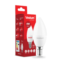 Світлодіодна лампа Vestum C37 4W 4100K 220V E14 1-VS-1307
