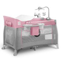 Манеж-ліжко 2в1 Lionelo Thomi pink baby