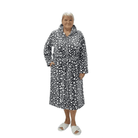 Жіночий махровий халат на блискавці 52