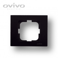 Рамка одинарна GRANO чорний металік Ovivo 400-170000-096