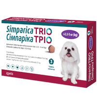 Сімпаріка тріо жув табл. для собак 2.5-5 кг Зоетіс Інк.