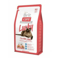Brit Care Lucky Vital Adult для взрослых кошек гипоаллергенный корм с курицей и рисом Вес : 400 г 2 кг 7 кг