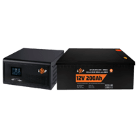Комплект резервного живлення LP (LogicPower) ДБЖ + літієва (LiFePO4) батарея (UPS 1000VA + АКБ LiFePO4 2560W)