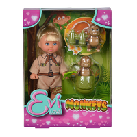 Лялька Еві з мавпочками та аксес., 3+
