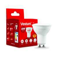 Світлодіодна лампа Vestum MR16 6W 3000K 220V GU10 1-VS-1505