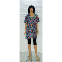 Трикотажна жіноча блуза кольорова великих розмірів 56