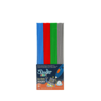 Набір стрижнів для 3D-ручки 3Doodler Start — МІКС (24 шт.: сірий, блакитний, зелений, червоний)