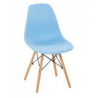 Крісло для кухні на ніжках Bonro ВN-173 FULL KD голубе