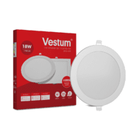 Круглий світлодіодний врізний світильник Vestum 18W 4000K 220V 1-VS-5105