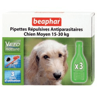 Beaphar капли Bio Spot On для собак средних пород антипаразитаые натуральные капли для собак средних пород (15-30 кг) с 12 недельного возраста Артикул: 15613 Пипетки : 3 пипетки