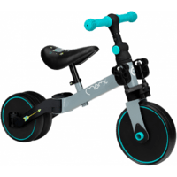Дитячий біговел-велосипед MoMi LORIS 4в1 (колір – grey-turquoise)