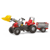 Трактор Педальний з Причепом і Ківшом Junior Rolly Toys 811397