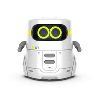 Розумний робот із сенсорним керуванням і навчальними картками — AT-ROBOT 2 (білий, озвуч.укр)