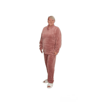 Жіноча піжама з пухнастої махри 54