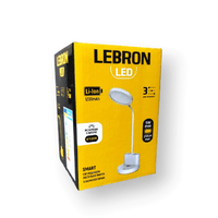 Лампа настільна LEBRON L-TL-L-44, 4W,4100K LI-ION 1200MAH, Біла, USB