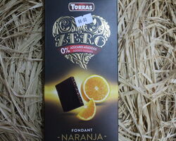 Шоколад Torras Naranja апельсин , 125 г без цукру и глютену