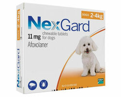 Таблетки Boehringer Ingelheim NexGard от блох и клещей для собак S, 2-4 кг, 1 таблетка