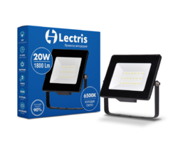 Світлодіодний прожектор Lectris 20W 1800Лм 6500K 185-265V IP65 1-LC-3002