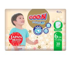 Трусики-підгузки GOO.N Premium Soft для дітей 15-25 кг (розмір 6(2XL), унісекс, 30 шт)