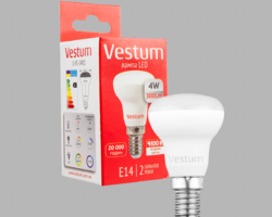 Світлодіодна лампа Vestum R39 4W 4100K 220V E14 1-VS-1401