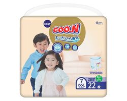 Трусики-підгузки GOO.N Premium Soft для дітей 18-30 кг (розмір 7(3XL), унісекс, 22 шт.)