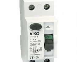 Пристрій захисного відключення ПЗВ VIKO 2Р (двополюсний) 63А 30мА 230V