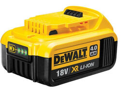 Акумуляторна батарея DeWALT DCB182, 18 V Li-Ion, індикація заряду, 4.0 Аг, 0.61 кг.