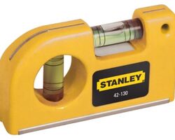 0-42-130 Уровень карманный Stanley, магнитный, 2 капсулы, длина 8.7 см