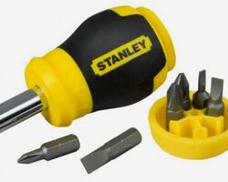 Отвертка "Stanley® Multibit Stubby" в комплекте с 6-тью вставками 0-66-357