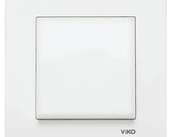 Білий одноклавішний вимикач VIKO Karre 90960001