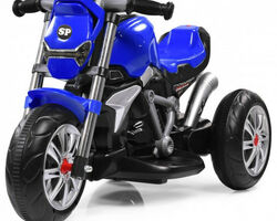Дитячий електромотоцикл SPOKO M-3196 синій