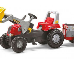 Трактор Педальний з Причепом і Ківшом Junior Rolly Toys 811397