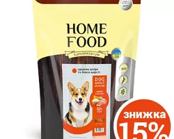 Сухий корм для дорослих собак «Індичка та лосось» DOG ADULT MEDIUM Здорова шкіра и блиск шерсті 1.6 кг