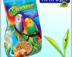 Фиеста "Фруктовый" - для молодых волнистых попугайчиков и других экзотичных птиц с фруктами. 650 г.