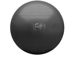 М'яч для фітнесу (фітбол) WCG 85 Anti-Burst 300кг Графіт