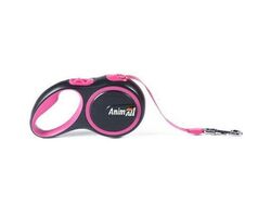 Поводок-рулетка AnimAll для собак весом до 50 кг, 5 м, розовыйй