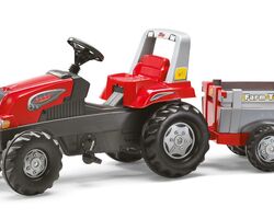 Трактор Педальний з Причепом Junior Rolly Toys 800261