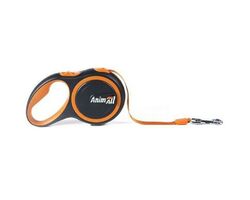 Поводок-рулетка AnimAll для собак весом до 15 кг, 3 м, оранжевый