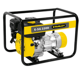 E_SG2200 Бензиновый генератор однофазный Stanley 2 кВт, бак 3,5 л, cинхронный, 4 такта, 230 В, вес 34 кг.