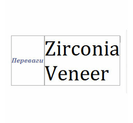 Переваги цирконієвих вінірів / Zirconia Veneer