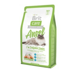 Brit Care Senior Angel корм для пожилых кошек  гипоаллергенный корм с курицей и рисом Вес :   400 г  2 кг  7 кг