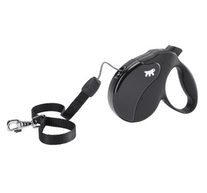 Рулетка Ферпласт Amigo Small шнур черная  Small, с длиной шнура 5 метров для собак с максимальным весом 15 кг.