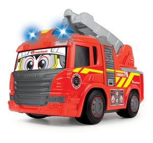 Пожежна машина «Хеппі. Сканія» з драбиною, зі звук. та світл. ефектами, 25 см, 3+