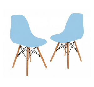 Крісло для кухні на ніжках Bonro ВN-173 FULL KD голубе (2шт)
