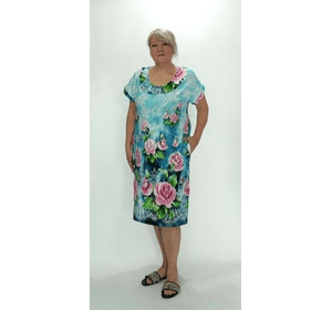 Жіноче літнє плаття великих розмірів 62