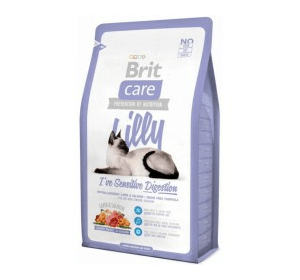 Brit Care Sensitive Digestion с ягненком и лососем для кошек с чувствительным пищеварением Вес :   400 г  2 кг