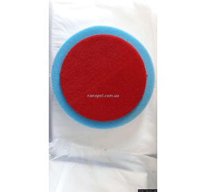 Полірувальний диск на velkro 150 мм*25мм голубий