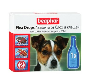 Beaphar капли от блох и клещей для собак мелких пород  капли от блох и клещей для собак мелких пород с шестимесячного возраста Артикул:  10832  Пипетки :   3 пипетки